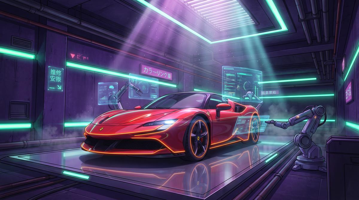 每日大赛法拉利SF90：赛道之魂动漫教程